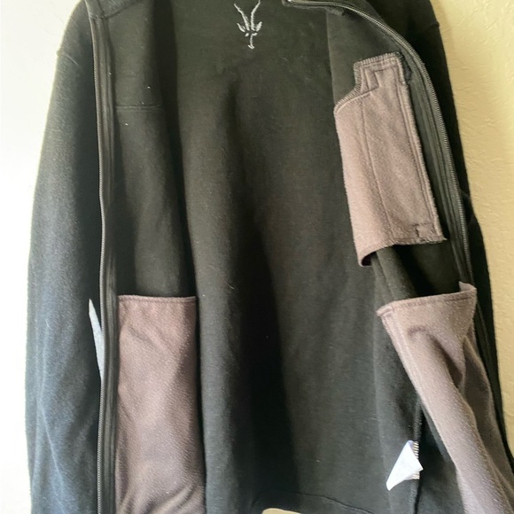 Ibex Scout Jura Merino Wool Full Front Zip Base Layer Zip Pockets Jacket SZ L - Picture 13 of 13